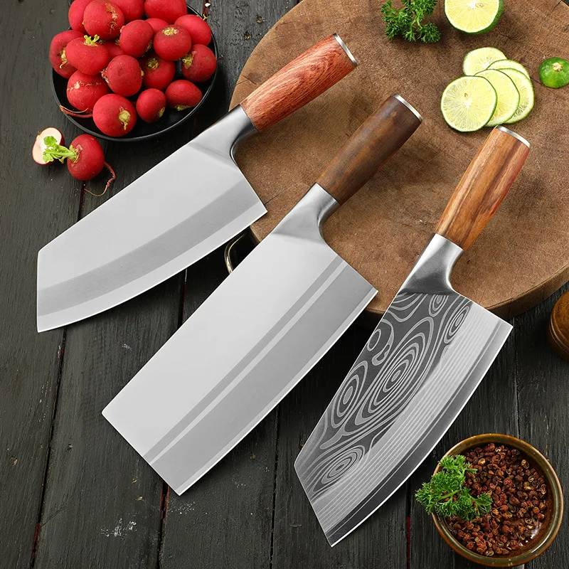 Kitchen knife, butcher knife, hand forged slicing knife, Chef knife, wooden handle
Kitchen knife, butcher knife, hand forged slicing knife, Chef knife, wooden handle