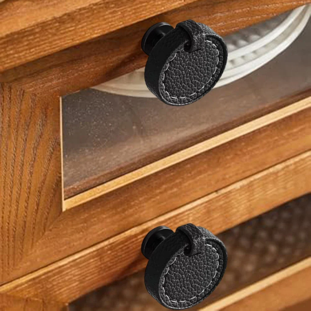 Block Round Leather Handles 36*36*28mm Cabinet Knobs Versatile Applications Comfortable Grip Furniture Upgrade
Block Round Leather Handles 36*36*28mm Cabinet Knobs Versatile Applications Comfortable Grip Furniture Upgrade