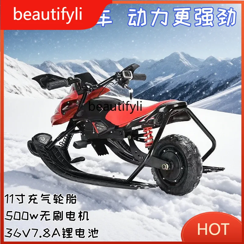 A139 Electric Snowmobile Anti-Slip Tire Type Skiing Car with Wheels Adult Snowboard Sled Car
A139 Electric Snowmobile Anti-Slip Tire Type Skiing Car with Wheels Adult Snowboard Sled Car