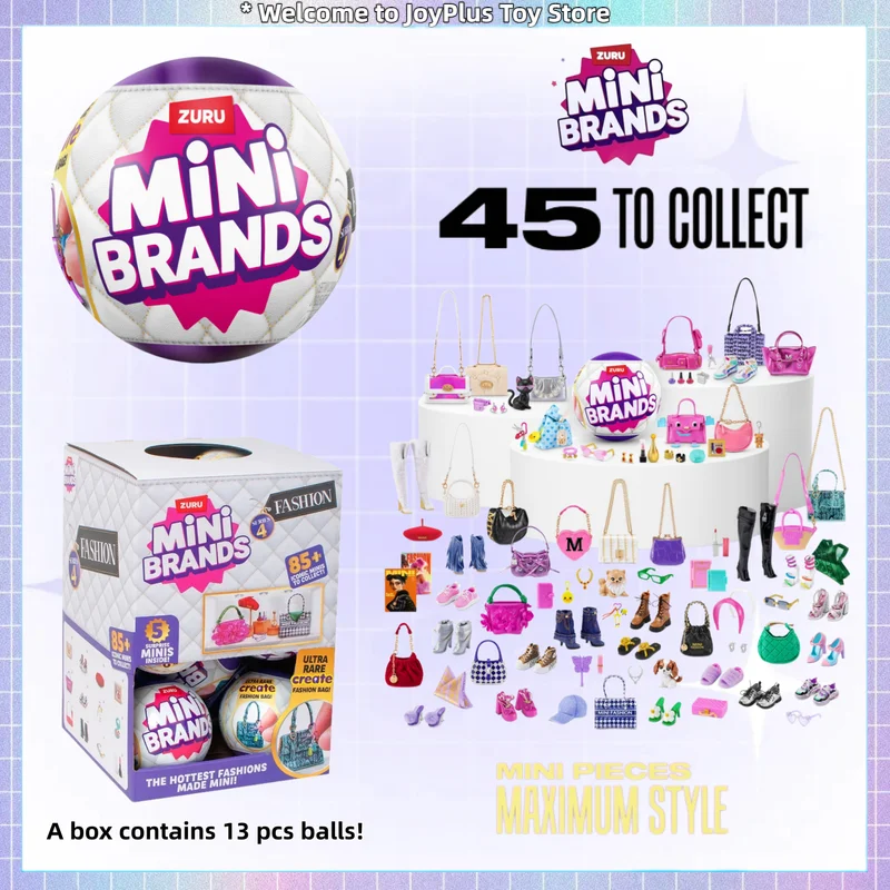 ZURU 5 Surprise Mini Brands Fashion Series 4 Blind Box Collectible Mini Bags Shoes Doll Accessories Miniature Toys Girls Gifts
ZURU 5 Surprise Mini Brands Fashion Series 4 Blind Box Collectible Mini Bags Shoes Doll Accessories Miniature Toys Girls Gifts