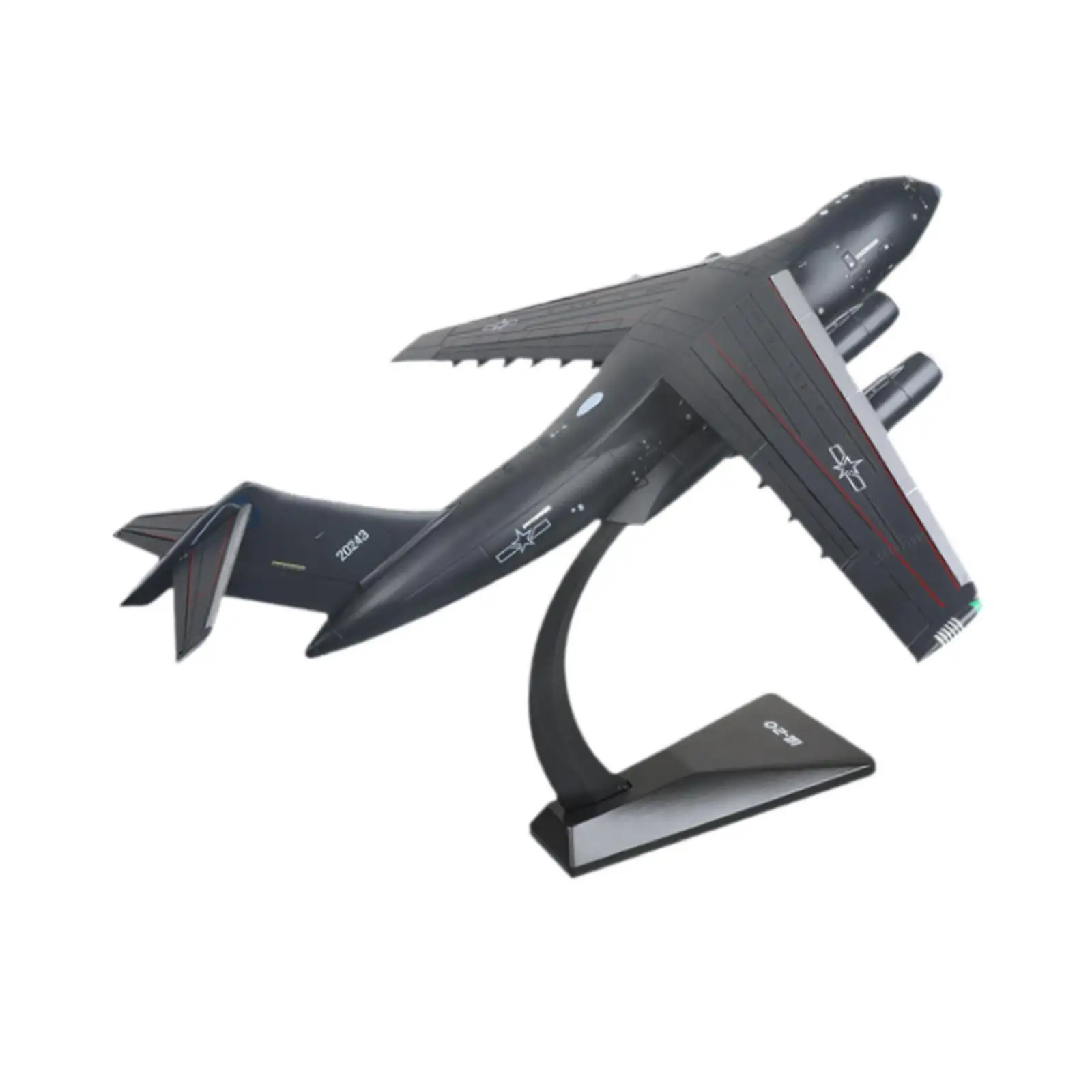 High Simulation Y-20 with Stand Display Diecast Alloy Aircraft Toy Toy for Room Decor Birthday Gift Gift Shelf Ornament Boys
High Simulation Y-20 with Stand Display Diecast Alloy Aircraft Toy Toy for Room Decor Birthday Gift Gift Shelf Ornament Boys