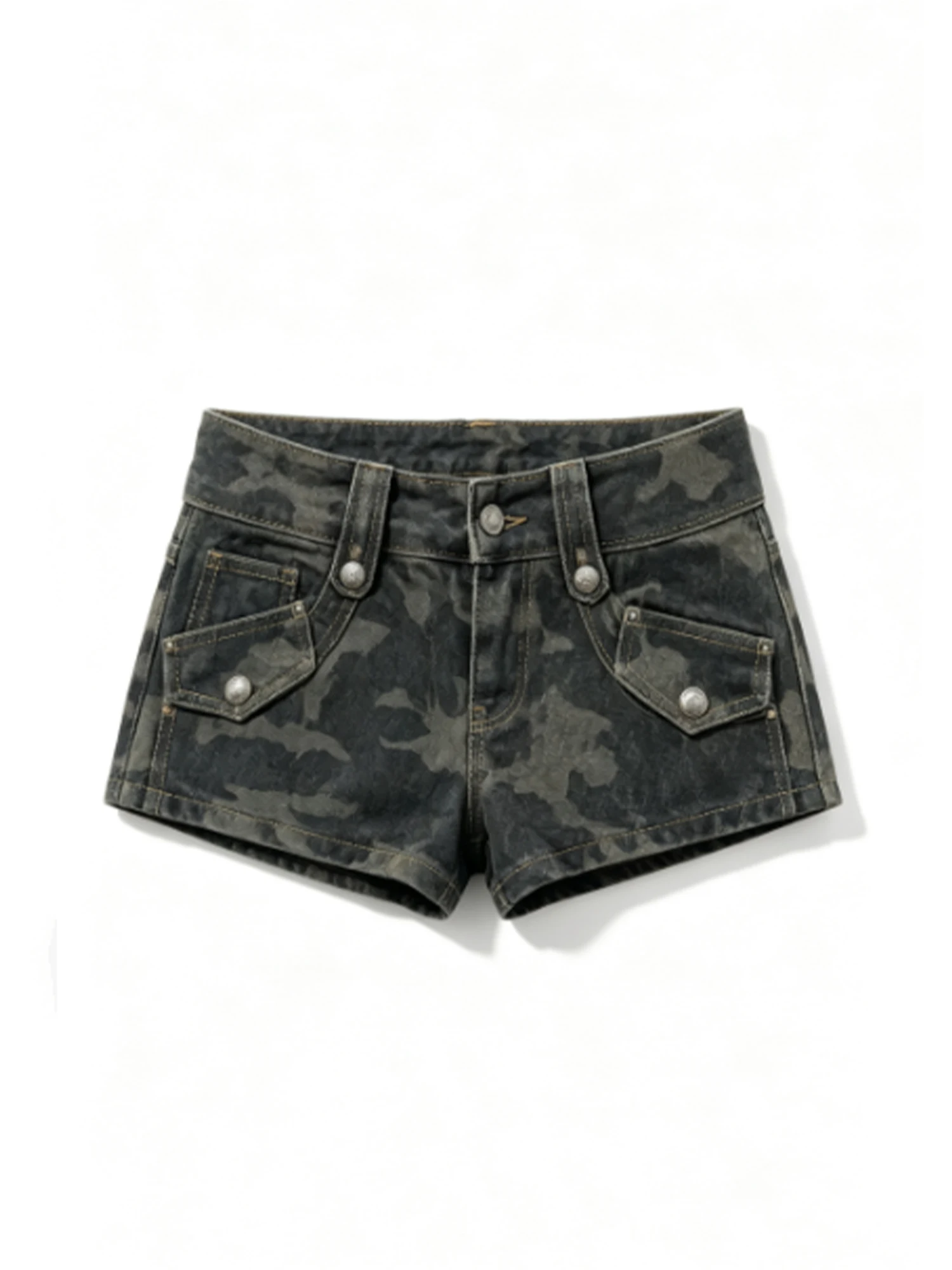 Women Camouflage Denim Shorts Vintage Low Rise Stretch Micro Denim Hot Pants Y2K Gyaru Nightclub Pole Dance Jean Shorts Summer
Women Camouflage Denim Shorts Vintage Low Rise Stretch Micro Denim Hot Pants Y2K Gyaru Nightclub Pole Dance Jean Shorts Summer