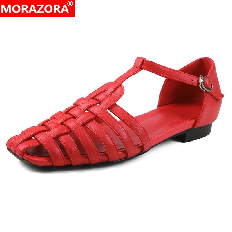 MORAZORA, модная обувь из натуральной кожи, женские сандалии, летняя обувь на низком каблуке с Т-образным ремешком, модные вечерние модельные туфли
MORAZORA, модная обувь из натуральной кожи, женские сандалии, летняя обувь на низком каблуке с Т-образным ремешком, модные вечерние модельные туфли