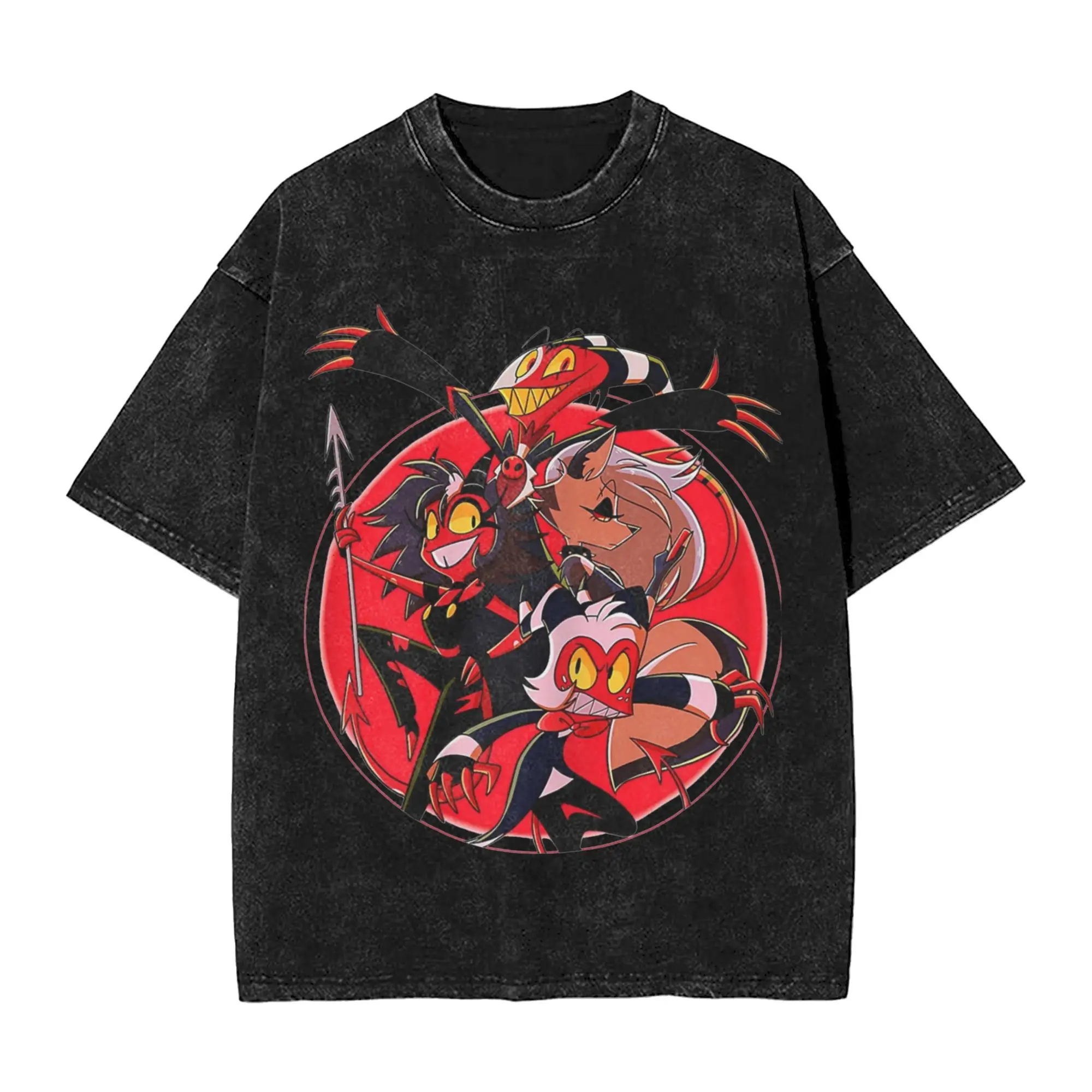 Helluva Cartoon T Shirts Hip Hop Washed Short Sleeve Harajuku T-Shirt Vintage for Men Women Tops Streetwear Summer Tops Tees
Helluva Cartoon T Shirts Hip Hop Washed Short Sleeve Harajuku T-Shirt Vintage for Men Women Tops Streetwear Summer Tops Tees