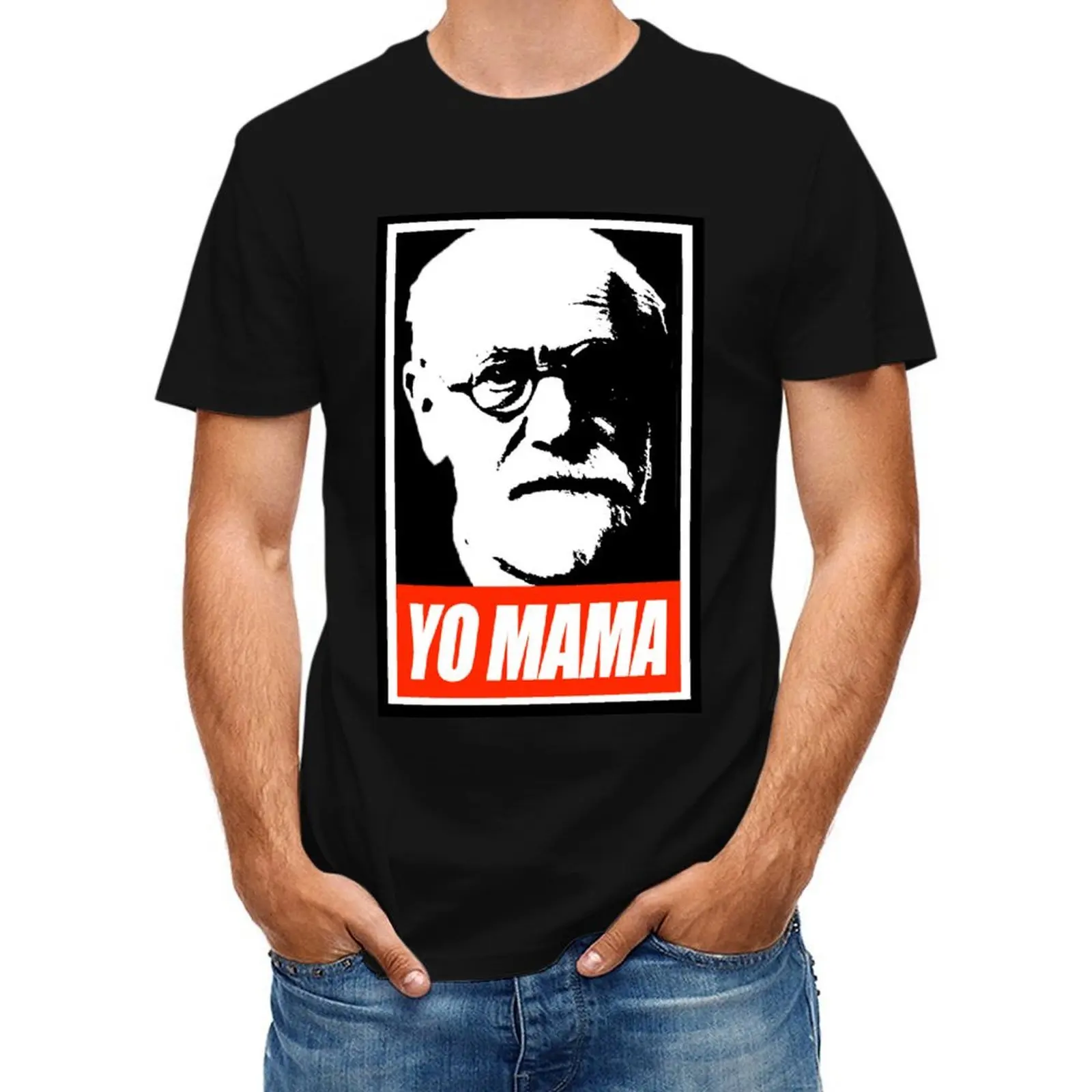 Sigmund Freud Yo MaMa T-Shirt tshirts personalised new gifts and t-shirts street wear Short sleeve tee men
Sigmund Freud Yo MaMa T-Shirt tshirts personalised new gifts and t-shirts street wear Short sleeve tee men