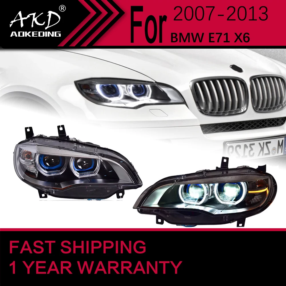 Автомобильные фары для BMW X6 E71 светодиодный, фары 2007-2013 X6 E71, лампа Drl, объектив проектора, автомобильные аксессуары
Автомобильные фары для BMW X6 E71 светодиодный, фары 2007-2013 X6 E71, лампа Drl, объектив проектора, автомобильные аксессуары