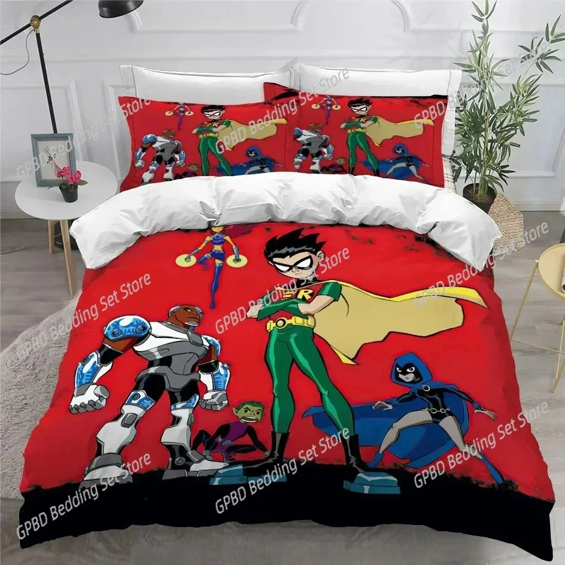 3D Print Teen Titans Go Cartoon Comfortable Duvet Quilt Cover Pillowcase Bedding Set Children Bedroom Decoration Home Textile
3D Print Teen Titans Go Cartoon Comfortable Duvet Quilt Cover Pillowcase Bedding Set Children Bedroom Decoration Home Textile