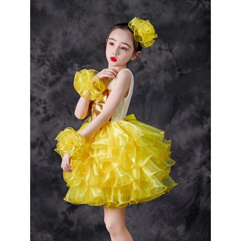 Детское платье принцессы, танцевальный наряд, милая пышная юбка для девочек, шифоновое платье для детского сада, костюм для выступлений
Детское платье принцессы, танцевальный наряд, милая пышная юбка для девочек, шифоновое платье для детского сада, костюм для выступлений