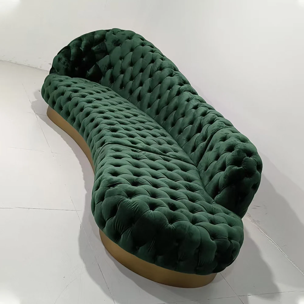 Linlamlim 4-Seat Velvet Fabric Sofa French American Chesterfield Style Modern Comfortable Couch for Living Room Hotel Apartments
Linlamlim 4-Seat Velvet Fabric Sofa French American Chesterfield Style Modern Comfortable Couch for Living Room Hotel Apartments