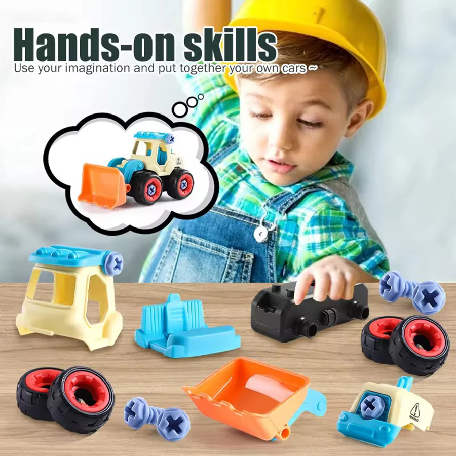 Children's Assembly Engineering Vehicle Detachable Assembly Excavator Screw Parent-child Interactive Educational Toy Set for Boy
Children's Assembly Engineering Vehicle Detachable Assembly Excavator Screw Parent-child Interactive Educational Toy Set for Boy