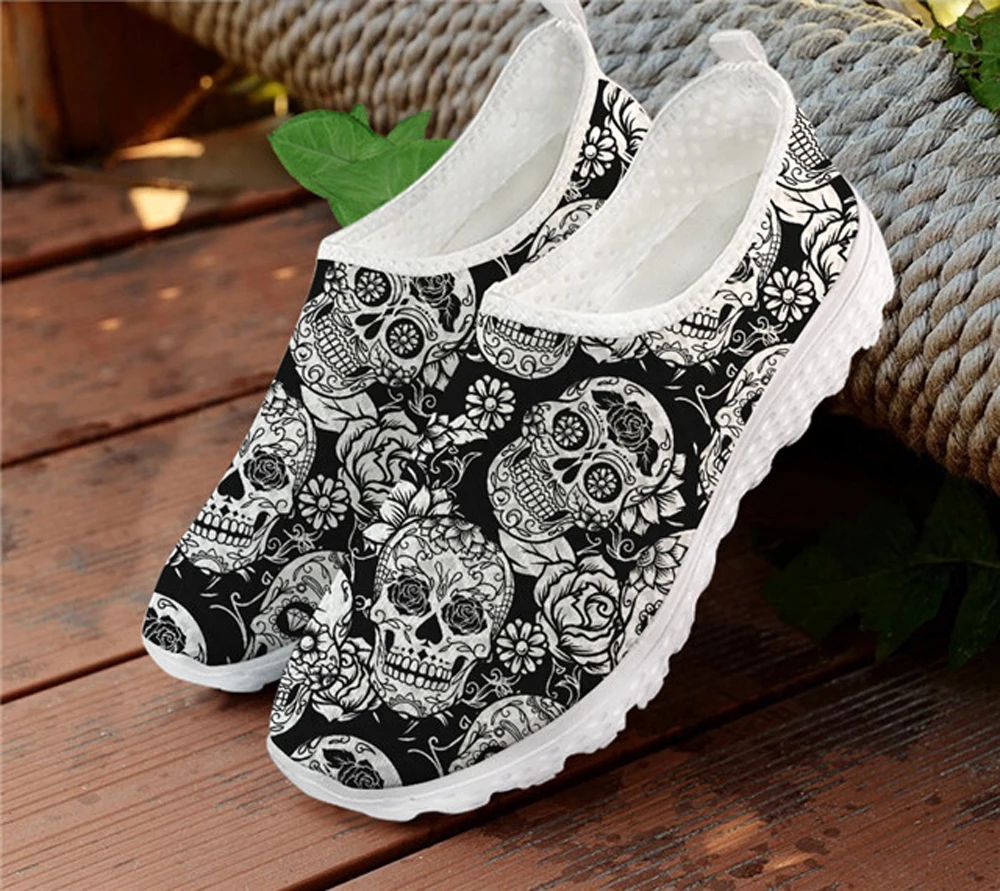 2025 Plus Size Mesh Woman Flats Cute Sugar Skull Print Summer Slip on Ladies Sneaker Light Loafers Women Casual Shoes Large Size
2025 Plus Size Mesh Woman Flats Cute Sugar Skull Print Summer Slip on Ladies Sneaker Light Loafers Women Casual Shoes Large Size