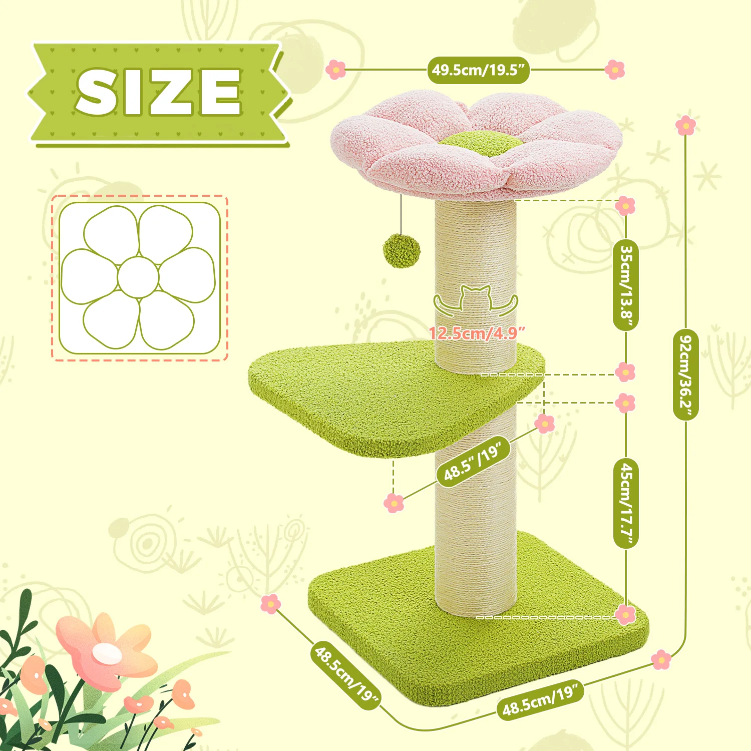 Cat Tree For Indoor Cats, Cat Scratching Post Cute With Bed, Small Cat Tree For Kitten, Cute Cat Tree Tower With Dangling Balls
Cat Tree For Indoor Cats, Cat Scratching Post Cute With Bed, Small Cat Tree For Kitten, Cute Cat Tree Tower With Dangling Balls