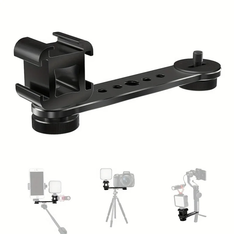 Metal Three-Head Hot Shoe Rod,Shooting Kit Real-Time Selfie,Stabilizer Hot Shoe Extension Bracket with Microphone
Metal Three-Head Hot Shoe Rod,Shooting Kit Real-Time Selfie,Stabilizer Hot Shoe Extension Bracket with Microphone