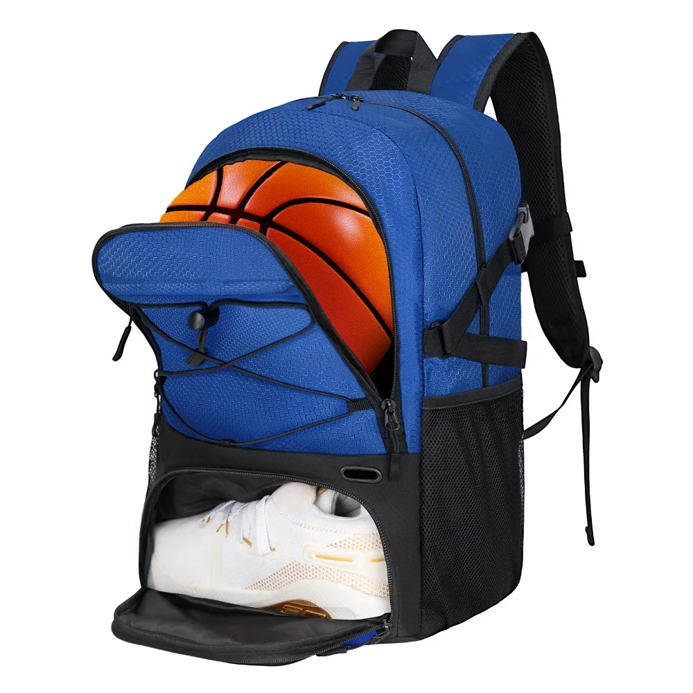 Баскетбольная сумка большой емкости, отдельный держатель для мяча, отделение для обуви, рюкзак для футбольного мяча, дышащая водонепроницаемая спортивная сумка
Баскетбольная сумка большой емкости, отдельный держатель для мяча, отделение для обуви, рюкзак для футбольного мяча, дышащая водонепроницаемая спортивная сумка