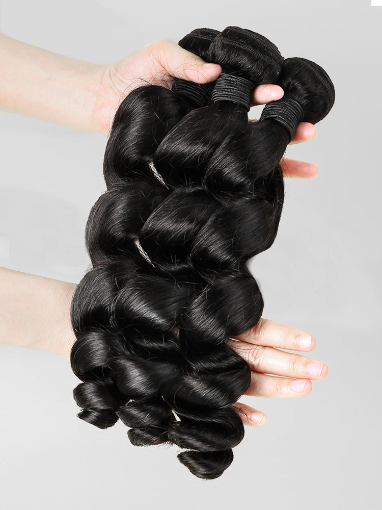 12A Loose Wave Bundles Human Hair Extensions Malaysian Hair Weave Tissage Cheveux Human Wave 1 3 4 Bundles For Black Women
12A Loose Wave Bundles Human Hair Extensions Malaysian Hair Weave Tissage Cheveux Human Wave 1 3 4 Bundles For Black Women