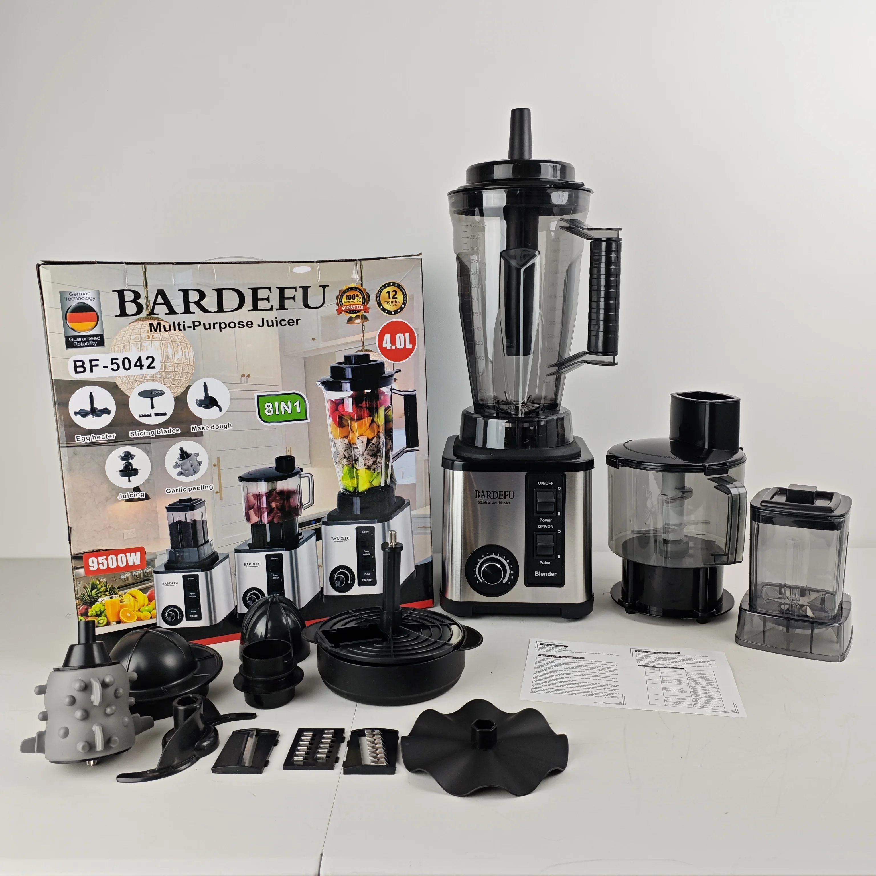 IN STOCK Heavy Duty Commercial Fresh Juice Fruit Mixeur Bardefu 6 In 1 Mixer Smoothie Blender Machine Juicer And Blender 8 In 1
IN STOCK Heavy Duty Commercial Fresh Juice Fruit Mixeur Bardefu 6 In 1 Mixer Smoothie Blender Machine Juicer And Blender 8 In 1