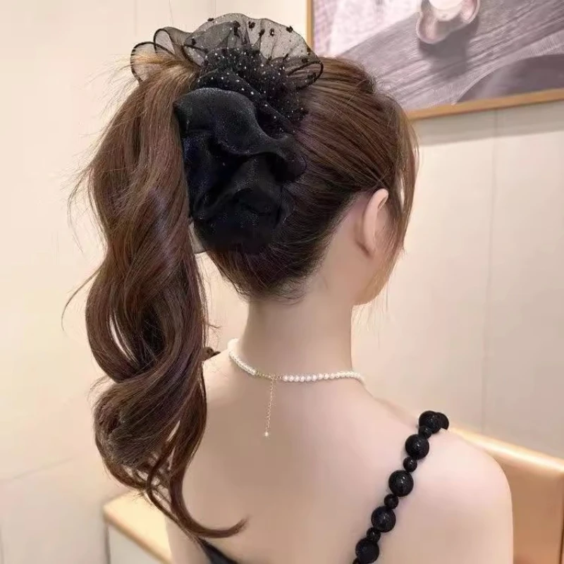 Female Elegant Dots Black Double-Sided Mesh Bow Black Hair Clips Large Hair Claw Barrettes Clip Hair Accessories for Women
Female Elegant Dots Black Double-Sided Mesh Bow Black Hair Clips Large Hair Claw Barrettes Clip Hair Accessories for Women