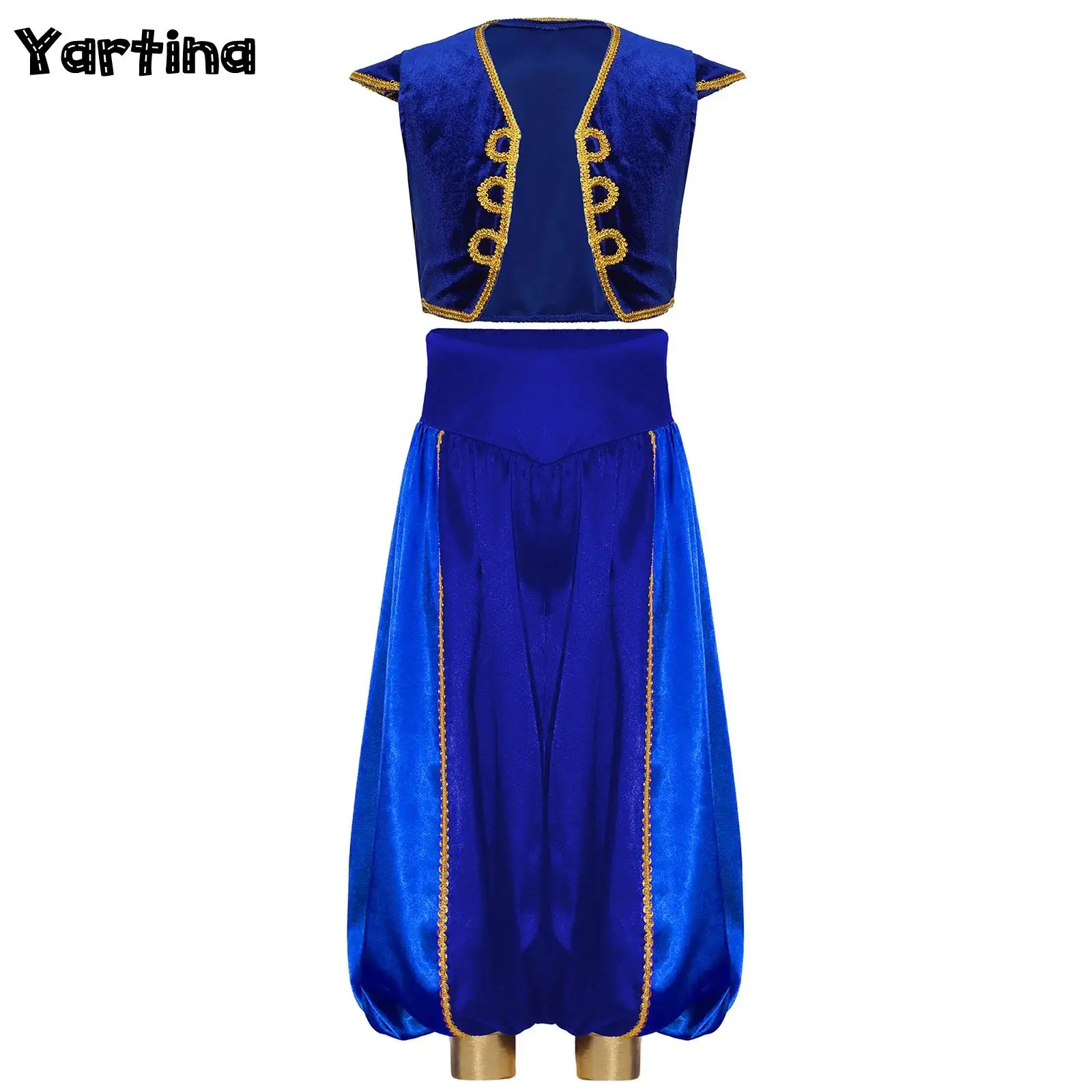 Мифический арабский принц для мальчиков, сказочный костюм для косплея, комплект персонажей, наряды на Хэллоуин, жилет с отделкой, жилет и брюки
Мифический арабский принц для мальчиков, сказочный костюм для косплея, комплект персонажей, наряды на Хэллоуин, жилет с отделкой, жилет и брюки