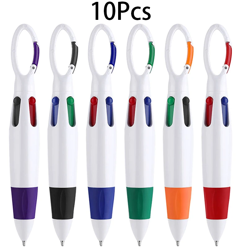 10Pcs 4-in-1 Multicolor Pens Retractable Ballpoint Pens with Buckle Keychain on Top for Nurse Pens Office School Supplies
10Pcs 4-in-1 Multicolor Pens Retractable Ballpoint Pens with Buckle Keychain on Top for Nurse Pens Office School Supplies