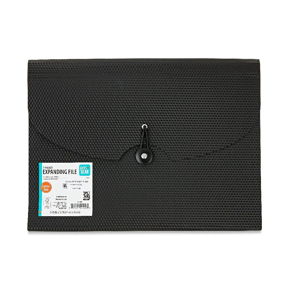7-Pocket Expanding File Folder Organizer with Textured Black Finish for School Office Supplies, Multi-Pocket Portfolio Document Organizer with Expanding Gussets, Letter Size File Folder for Papers, Receipts, Bills and
7-Pocket Expanding File Folder Organizer with Textured Black Finish for School Office Supplies, Multi-Pocket Portfolio Document Organizer with Expanding Gussets, Letter Size File Folder for Papers, Receipts, Bills and
