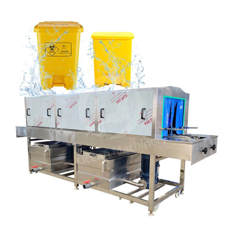 OCEAN Automatic Drip Tray Wash Machine Nursery Tray Garbage Bin Washer Plastic Box Pan Washer and Dryer Machine
OCEAN Automatic Drip Tray Wash Machine Nursery Tray Garbage Bin Washer Plastic Box Pan Washer and Dryer Machine