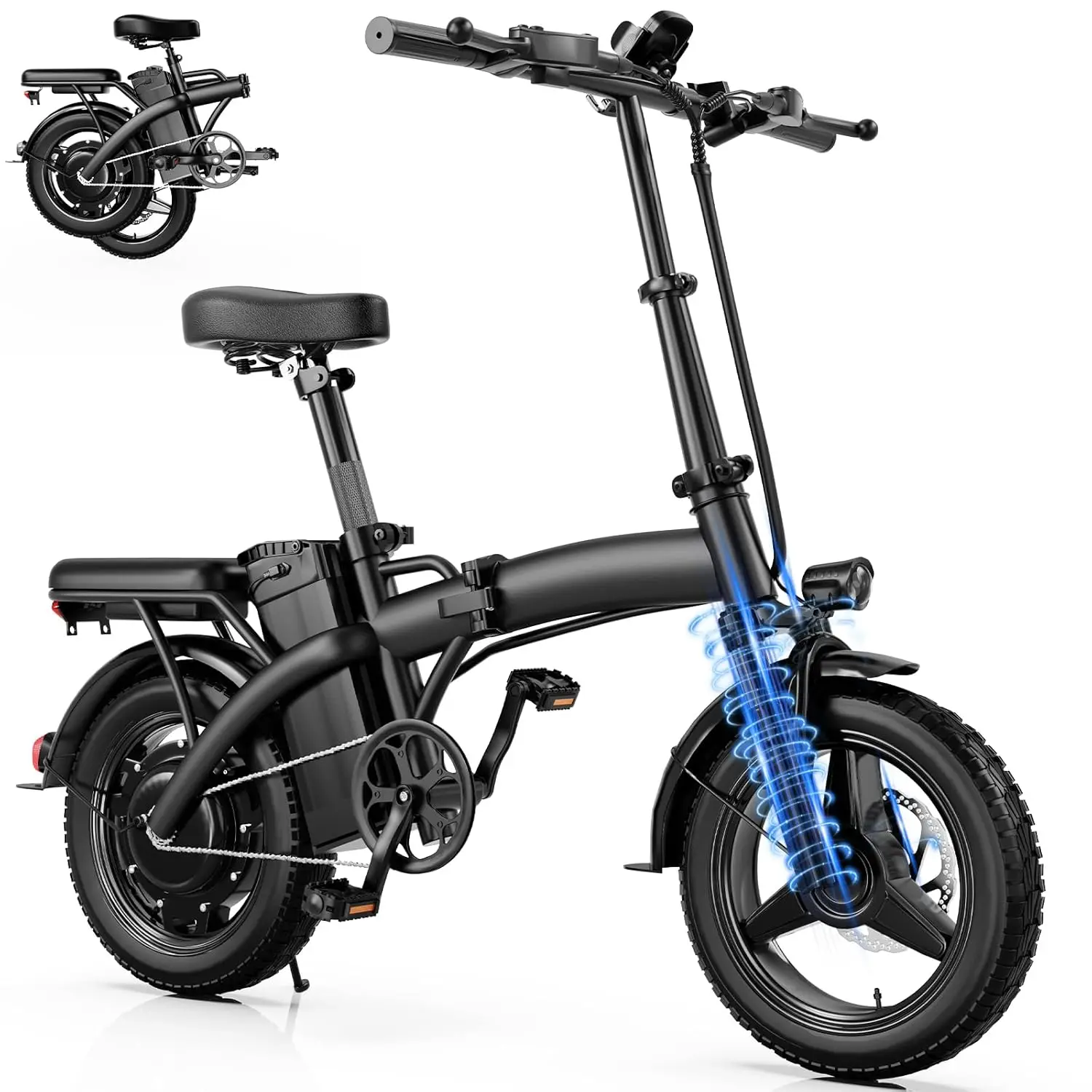 Electric Bike for Adults and Teens,550W Motor 19MPH Folding Ebike with 48V Removable Battery, 35Miles Range&PAS, Customized
Electric Bike for Adults and Teens,550W Motor 19MPH Folding Ebike with 48V Removable Battery, 35Miles Range&PAS, Customized