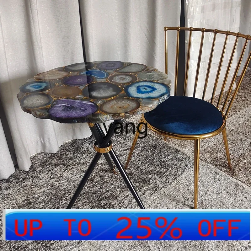 LMM light luxury natural agate negotiation table and chair combination special-shaped coffee table
LMM light luxury natural agate negotiation table and chair combination special-shaped coffee table