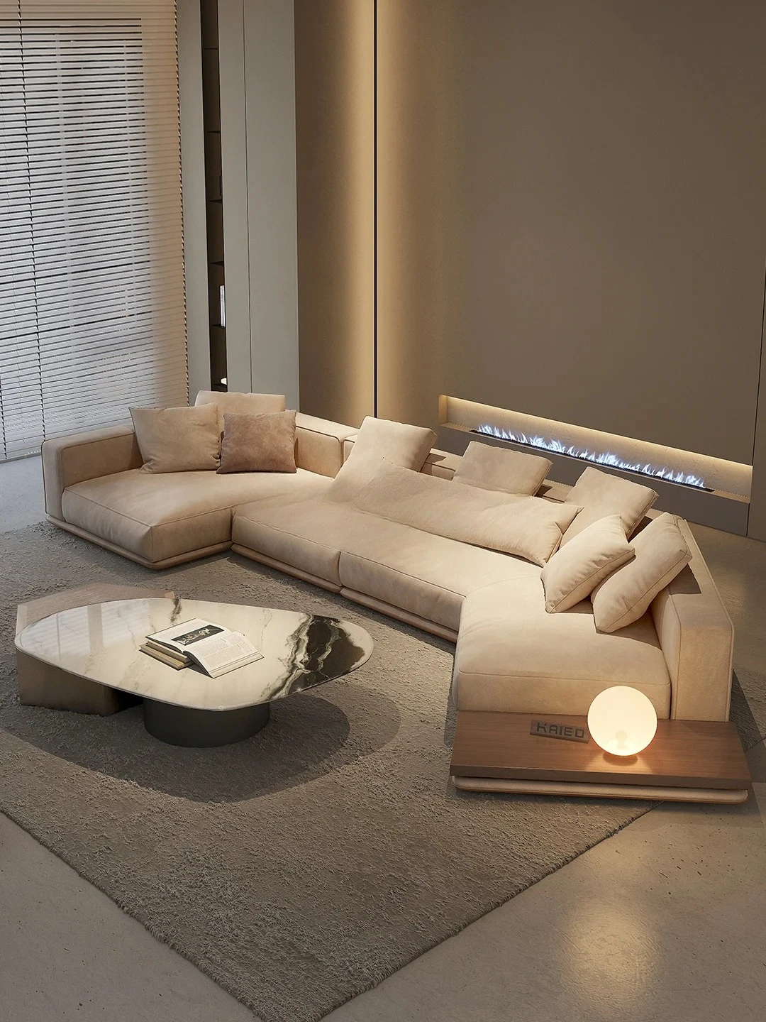 Дизайнерский круглый диван-дуга, легкая роскошная минималистичная вилла, элитный диван из искусственной кожи 
Дизайнерский круглый диван-дуга, легкая роскошная минималистичная вилла, элитный диван из искусственной кожи