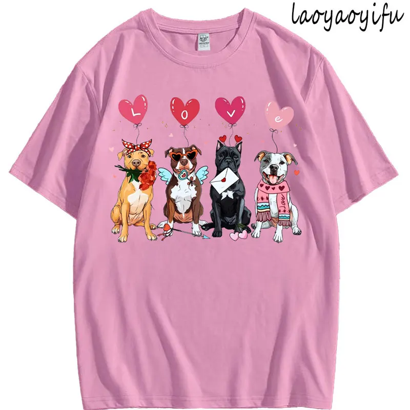 High Quality Cotton Valentine Dog Shirt Pitbull Mom Sweatshirt Gift Streetwear Popular Women Fashion Breathable O-neck Tee
High Quality Cotton Valentine Dog Shirt Pitbull Mom Sweatshirt Gift Streetwear Popular Women Fashion Breathable O-neck Tee