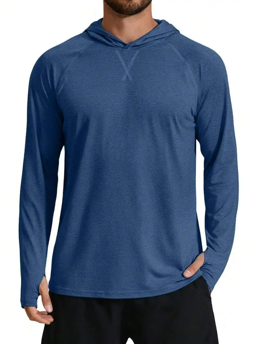 Mens UPF 50+ Long Sleeve Hooded Sun Protection Shirt Quick Dry Lightweight Fishing Hiking Rash Guard
Mens UPF 50+ Long Sleeve Hooded Sun Protection Shirt Quick Dry Lightweight Fishing Hiking Rash Guard