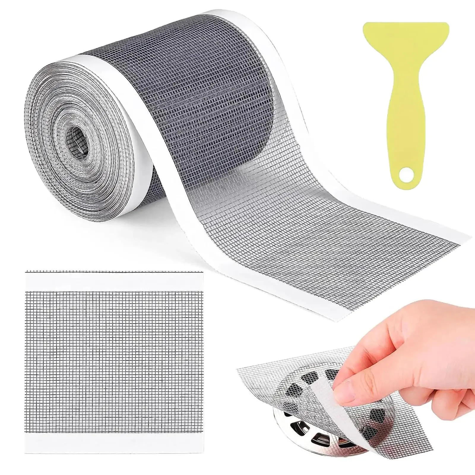 Drain Strainer Shower Drain Mesh Sticker 100 mm x 10 m PVC Gauze Shower Drain Hair Strainer for Bathtub Balcony Drain Hair
Drain Strainer Shower Drain Mesh Sticker 100 mm x 10 m PVC Gauze Shower Drain Hair Strainer for Bathtub Balcony Drain Hair