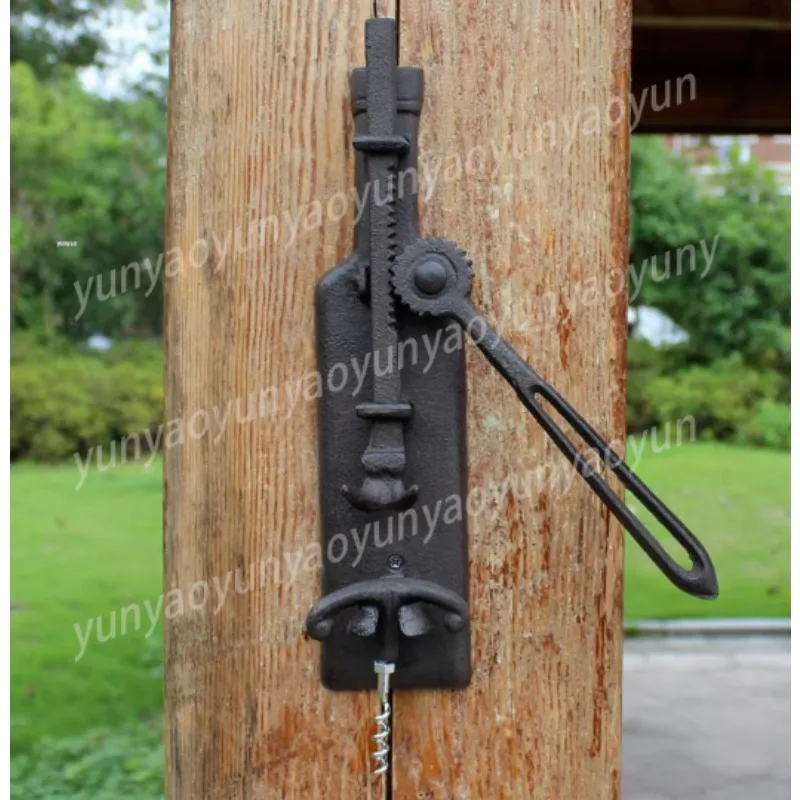 Vintage Cast Iron Wall Mount Wine Opener Rustic Bar Home Decor Corkscrew
Vintage Cast Iron Wall Mount Wine Opener Rustic Bar Home Decor Corkscrew