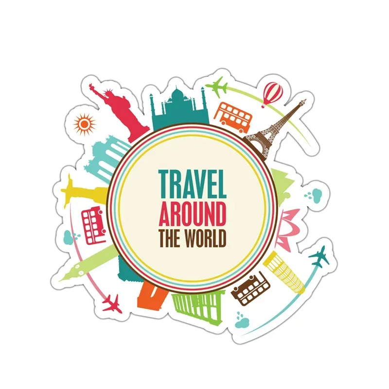 Fashion Travel Around The World Tourist Car Sticker Auto Accessories PVC Bumper Window Decoration Waterproof Decal 14*13cm
Fashion Travel Around The World Tourist Car Sticker Auto Accessories PVC Bumper Window Decoration Waterproof Decal 14*13cm