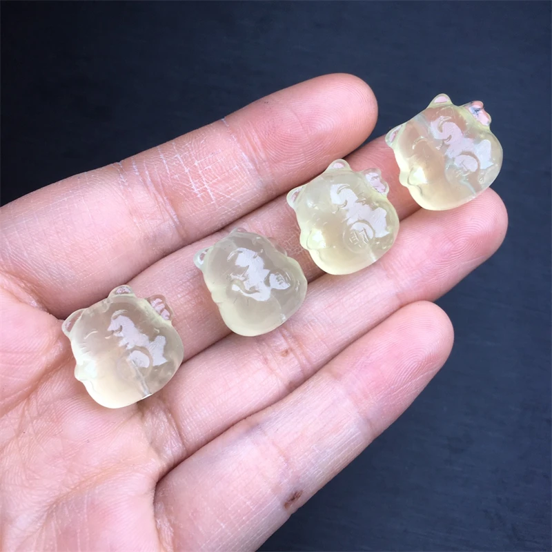 4PCS Natural Lemon Citrine Fortune Cat Carving Crystal DIY Necklace Women Jewelry Accessories Romantic Holiday Gift 16.5MM
4PCS Natural Lemon Citrine Fortune Cat Carving Crystal DIY Necklace Women Jewelry Accessories Romantic Holiday Gift 16.5MM