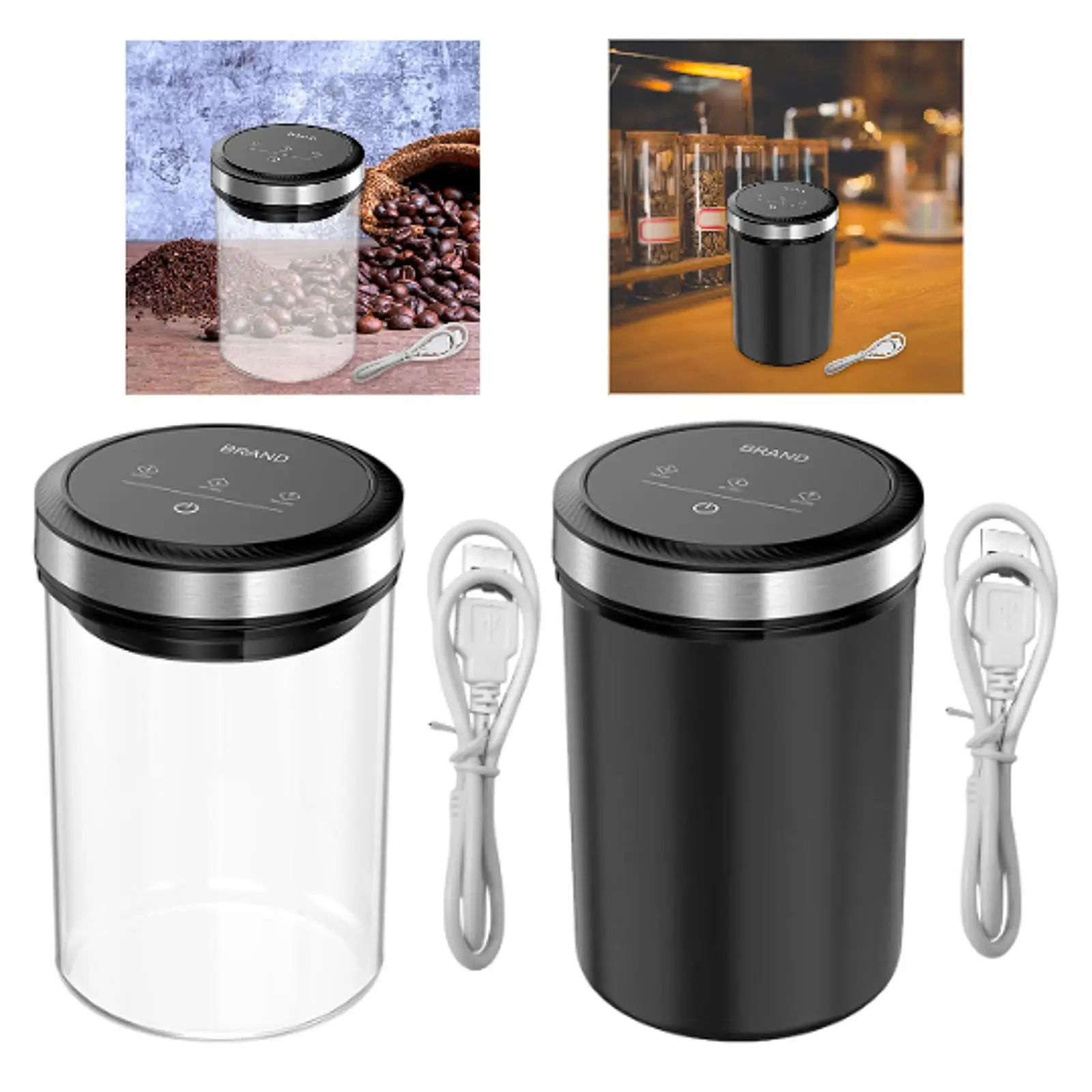 Automatic Vacuum Coffee Canister Stackable Sugar Candy Cereal Storage Can Vacuum Food Storage Canister for Coffee Beans Snack
Automatic Vacuum Coffee Canister Stackable Sugar Candy Cereal Storage Can Vacuum Food Storage Canister for Coffee Beans Snack