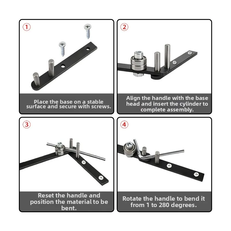 2pcs Black Steel Manual Bender for Reinforcing Bars and Steel Wires up to 3mm with 30x10x5cm Compact Portable Design
2pcs Black Steel Manual Bender for Reinforcing Bars and Steel Wires up to 3mm with 30x10x5cm Compact Portable Design