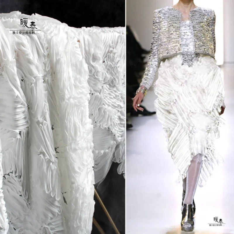 Белая вышитая ткань для шитья своими руками, свадебное платье, одежда, креативный показ моды, дизайнерская ткань, оптовая продажа по метрам
Белая вышитая ткань для шитья своими руками, свадебное платье, одежда, креативный показ моды, дизайнерская ткань, оптовая продажа по метрам