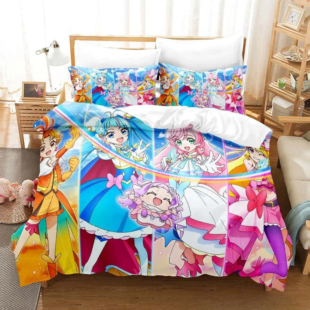 3D Kawaii Anime Hirogaru Sky! Pretty Cure Bedding Set Single Twin Full Queen King Size Bed Set Adult Kid Bedroom Duvetcover Sets
3D Kawaii Anime Hirogaru Sky! Pretty Cure Bedding Set Single Twin Full Queen King Size Bed Set Adult Kid Bedroom Duvetcover Sets