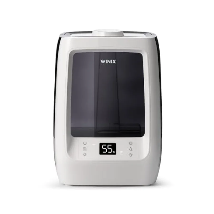 Large Room Ultrasonic Humidifier with Warm Cool Mist, White Plastic, 2-Gallon Capacity, 120-Hour Runtime, Adjustable Humidistat
Large Room Ultrasonic Humidifier with Warm Cool Mist, White Plastic, 2-Gallon Capacity, 120-Hour Runtime, Adjustable Humidistat