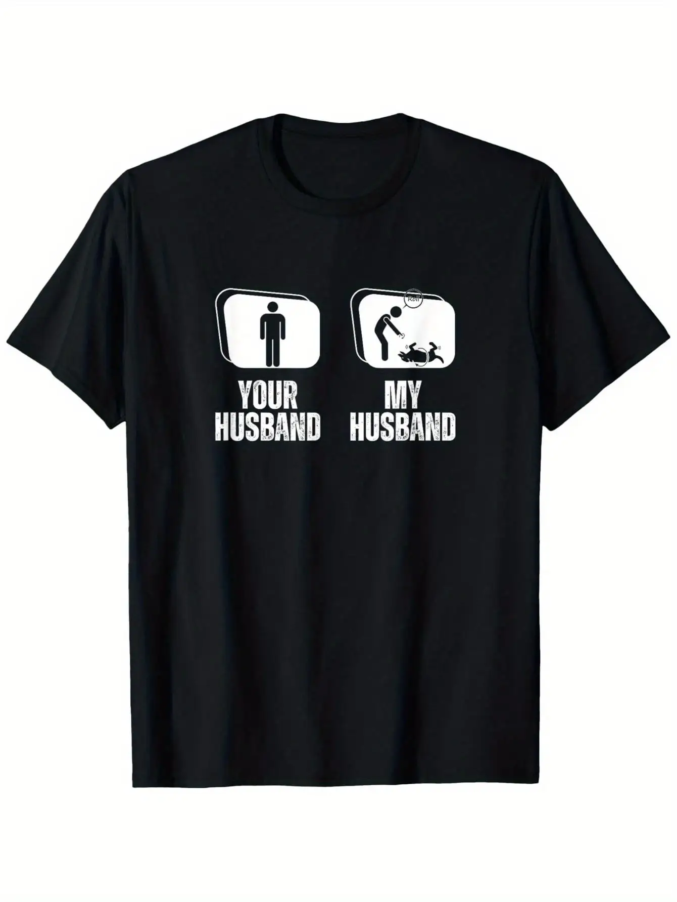 Funny Your Husband My Husband/Wife Dog Trainer T-Shirt 100% Cotton Soft Tee Casual Shirt with Humorous Pet Training Design
Funny Your Husband My Husband/Wife Dog Trainer T-Shirt 100% Cotton Soft Tee Casual Shirt with Humorous Pet Training Design