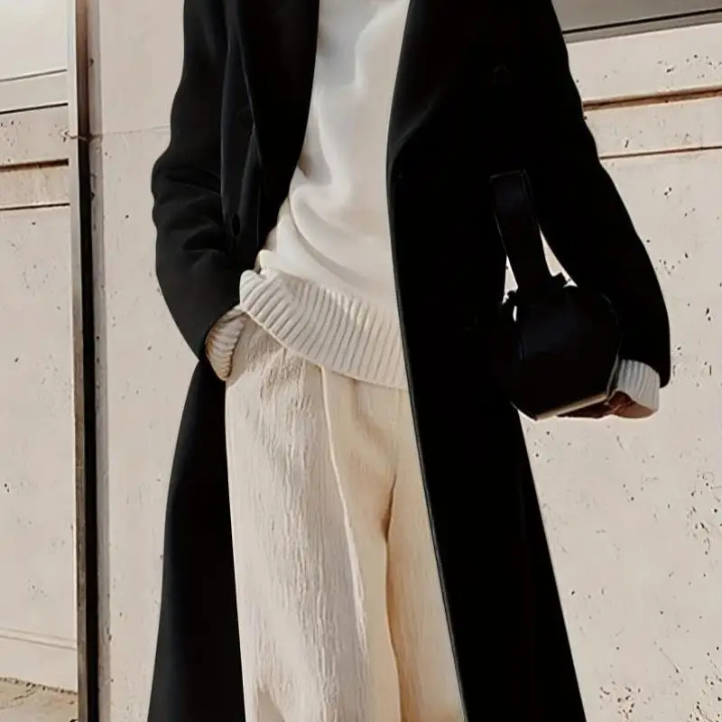 Yli DoubleBreasted Lapel Overcoat Warm Winter Fall Faion Ladies' Woolen Coat ort Length Princ Sve Design
Yli DoubleBreasted Lapel Overcoat Warm Winter Fall Faion Ladies' Woolen Coat ort Length Princ Sve Design