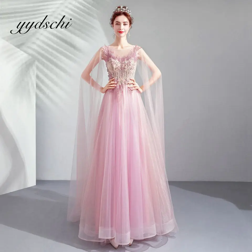 2025 Pink Scoop Neck Prom Dress A-Line Appliques Tulle Lace Up Evening Dress Elegant Backless Party Gown Formal Dress For Women
2025 Pink Scoop Neck Prom Dress A-Line Appliques Tulle Lace Up Evening Dress Elegant Backless Party Gown Formal Dress For Women
