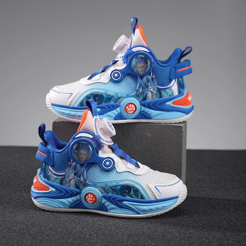 Детские баскетбольные кроссовки для мальчиков с новым узором, дышащая, удобная, амортизирующая спортивная обувь, студенческие тренировочные баскетбольные ботинки
Детские баскетбольные кроссовки для мальчиков с новым узором, дышащая, удобная, амортизирующая спортивная обувь, студенческие тренировочные баскетбольные ботинки