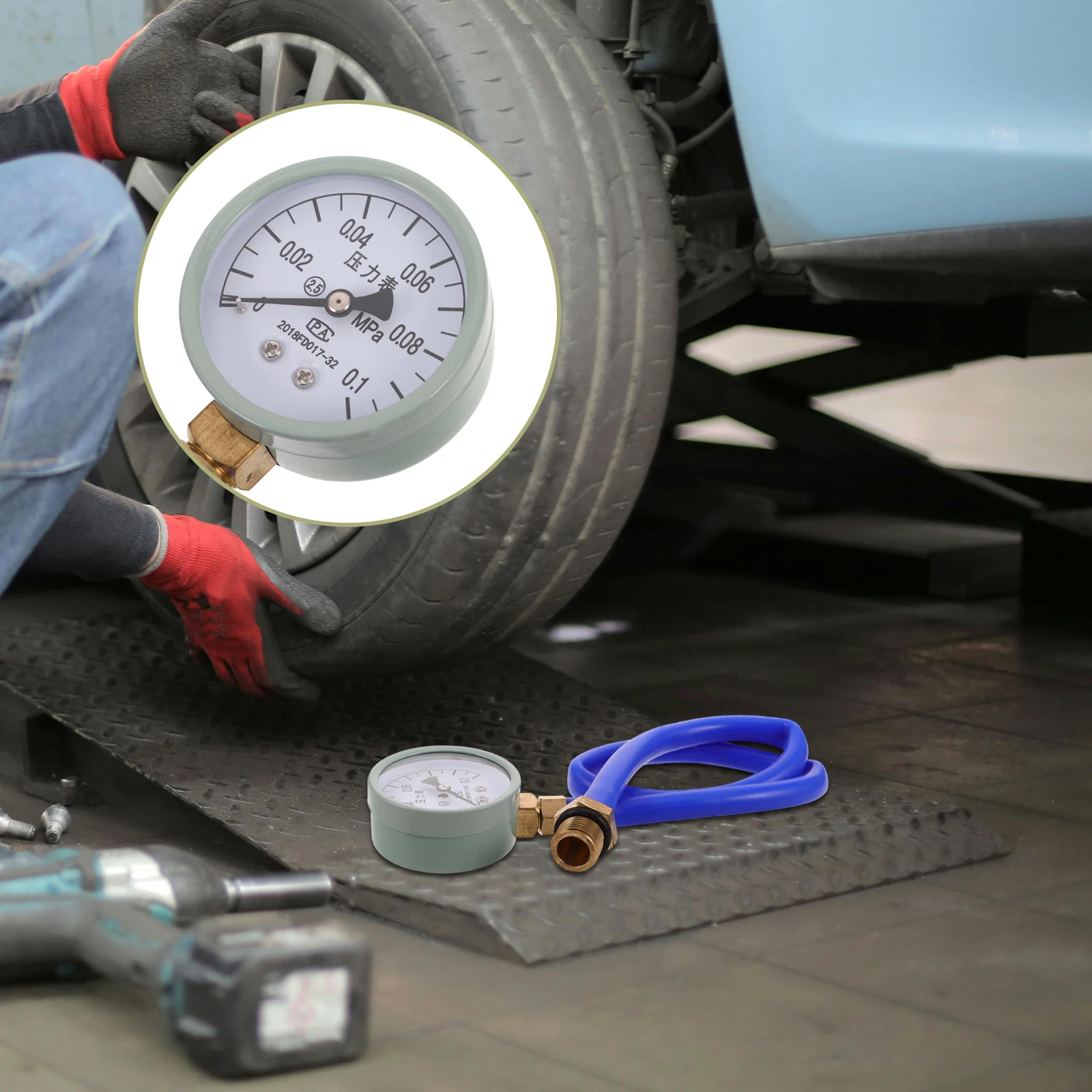 Exhaust Back Pressure Tester Gauge Kit Car Converter Diagnostic Tool Automotive Pressure Gauge Exhaust System Tester With Hose
Exhaust Back Pressure Tester Gauge Kit Car Converter Diagnostic Tool Automotive Pressure Gauge Exhaust System Tester With Hose