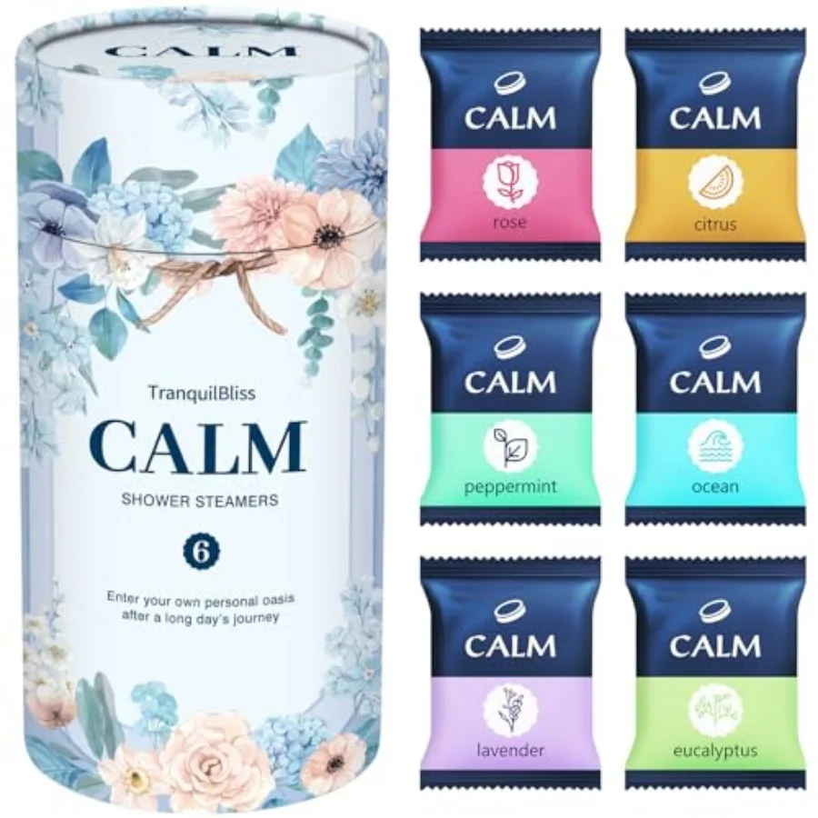 Shower Steamers 6 Count, Scented Shower Bombs with Organic and Natural Fragrance, Self-Care and Relaxation Birthday Gifts for W
Shower Steamers 6 Count, Scented Shower Bombs with Organic and Natural Fragrance, Self-Care and Relaxation Birthday Gifts for W