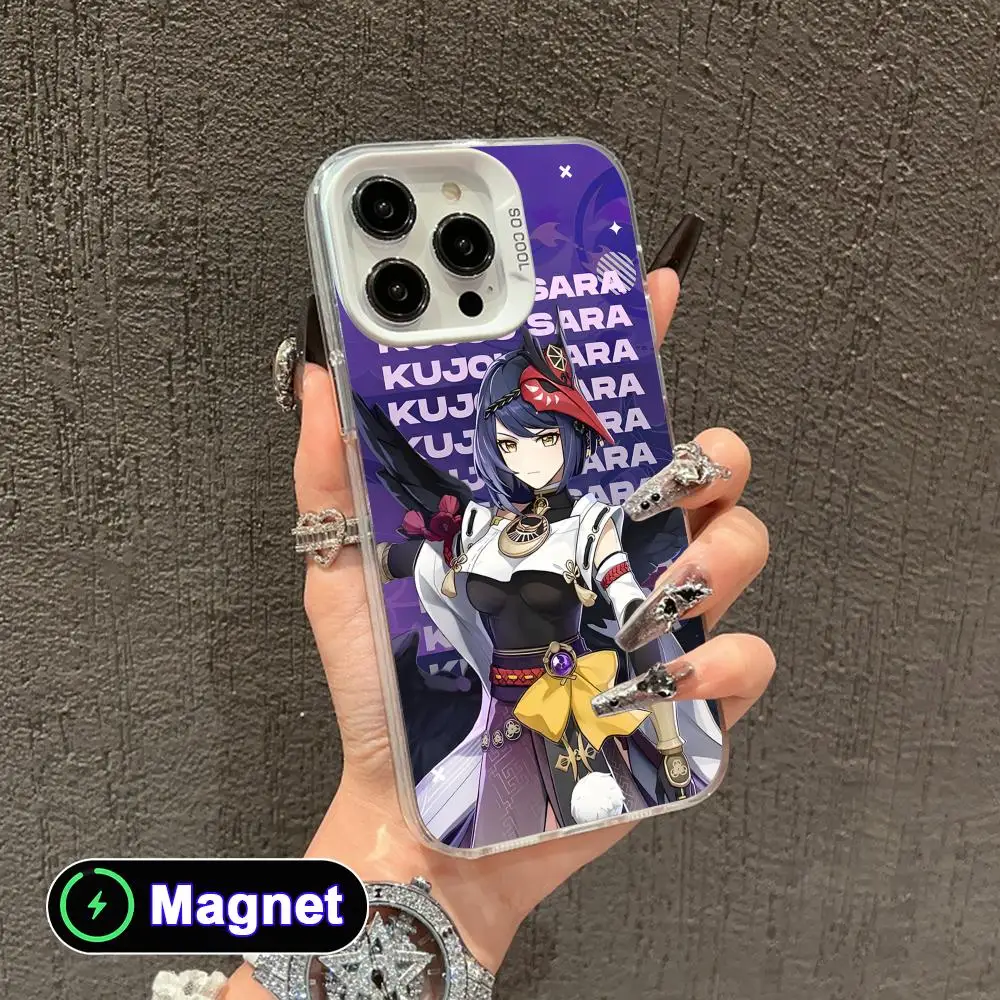 Game GI Kujou Sara Phone Case for iPhone 17 16 15 14 13 12 11 X XR XS Air Pro Max Plus Colorful Silver Magnet Cover
Game GI Kujou Sara Phone Case for iPhone 17 16 15 14 13 12 11 X XR XS Air Pro Max Plus Colorful Silver Magnet Cover
