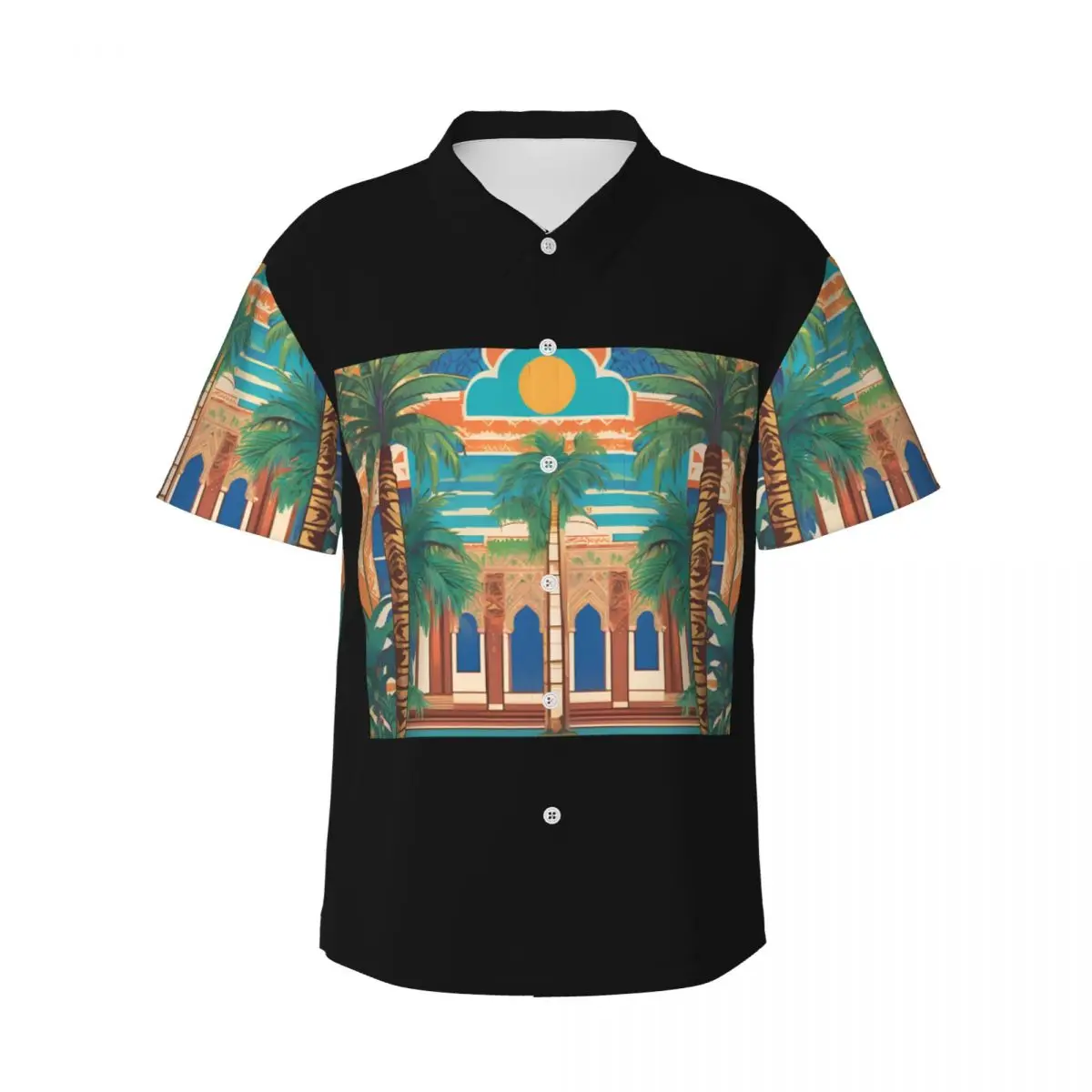Palace Entrance Men's Shirts Hawaiian Short Sleeve Shirt Fashion Button Tops for Summer Beach
Palace Entrance Men's Shirts Hawaiian Short Sleeve Shirt Fashion Button Tops for Summer Beach