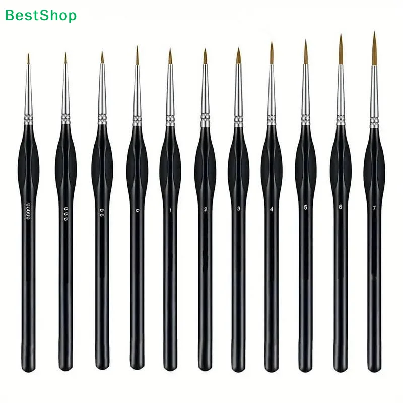 ☏Professional Miniature Paint Brushes Drybrush Micro Detail Paint Brush Set Small Fine Detail Brushes For Acrylic, Watercolor
☏Professional Miniature Paint Brushes Drybrush Micro Detail Paint Brush Set Small Fine Detail Brushes For Acrylic, Watercolor
