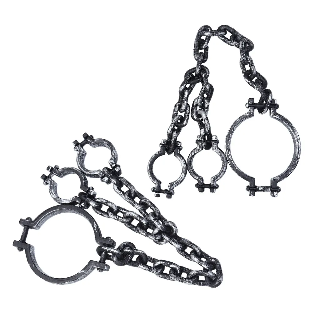 2Pcs Plastic Halloween Shackles Realistic Imitation Handcuffs Wrist Shackles Prop for Costume Party Decor Haunted Props
2Pcs Plastic Halloween Shackles Realistic Imitation Handcuffs Wrist Shackles Prop for Costume Party Decor Haunted Props