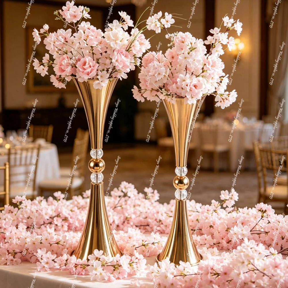 6/10pcs 50-100cm )Gold Metal Iron Acrylic cylinder trumpet Vase Candlestick Pillar Candle Centerpiece Wedding Decor
6/10pcs 50-100cm )Gold Metal Iron Acrylic cylinder trumpet Vase Candlestick Pillar Candle Centerpiece Wedding Decor